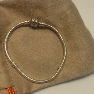 Pandora Silver Twist Snake Chain Bracelet - Silver